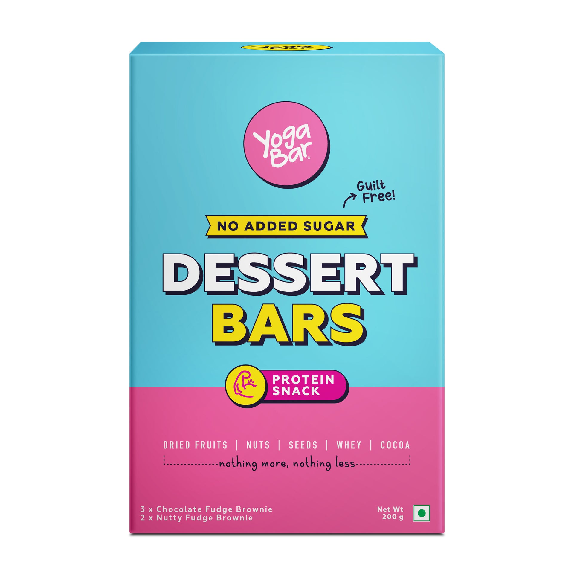 Yogabar 20 Gram Protein Bar Almond Fudge - 6 X 70 G (Single Pack)